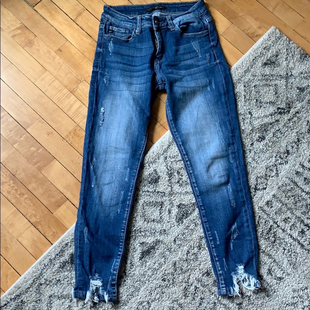 KanCan Mid-Rise Ankle Skinny Stretch Jean